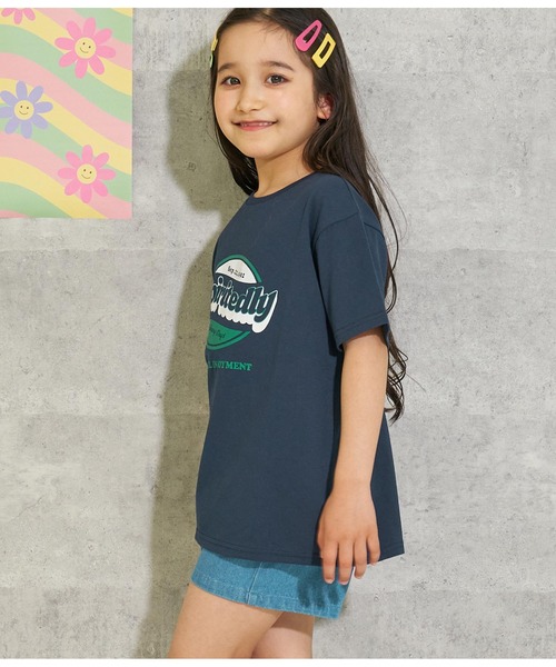 ANAP kids（アナップキッズ）の「フロントウェーブロゴビッグTシャツ【親子お揃い】（Tシャツ/カットソー・キッズ・ネイビー/ホワイト/イエロー系その他/ピンク・130cm/110cm/120cm/100cm）」の16枚目の写真
