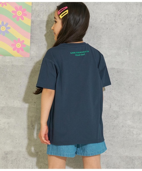 ANAP kids（アナップキッズ）の「フロントウェーブロゴビッグTシャツ【親子お揃い】（Tシャツ/カットソー・キッズ・ネイビー/ホワイト/イエロー系その他/ピンク・130cm/110cm/120cm/100cm）」の15枚目の写真