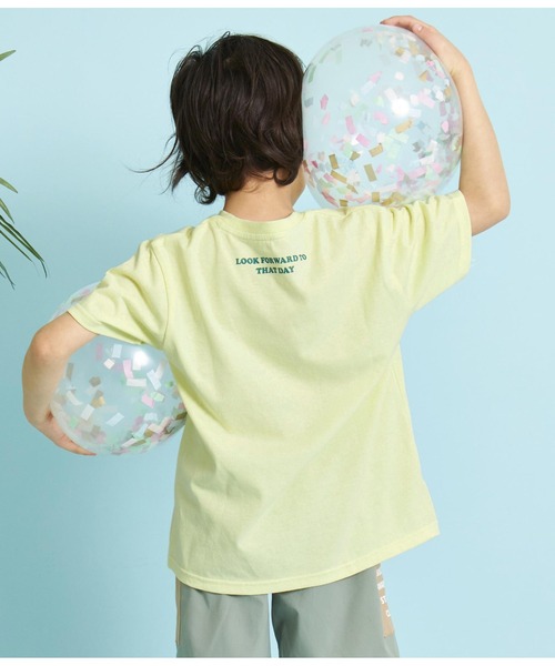 ANAP kids（アナップキッズ）の「フロントウェーブロゴビッグTシャツ【親子お揃い】（Tシャツ/カットソー・キッズ・ネイビー/ホワイト/イエロー系その他/ピンク・130cm/110cm/120cm/100cm）」の12枚目の写真