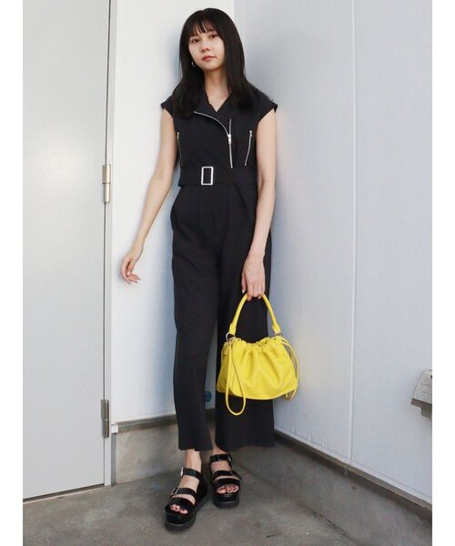 MURUA(ムルーア)の「2WAYハンドルドロストバッグ(ハンドバッグ・レディース・ブラック/イエロー・FREE)」の15枚目の写真