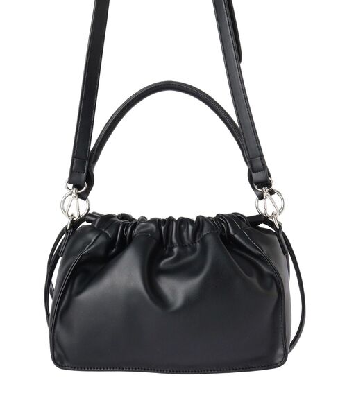 MURUA(ムルーア)の「2WAYハンドルドロストバッグ(ハンドバッグ・レディース・ブラック/イエロー・FREE)」の8枚目の写真