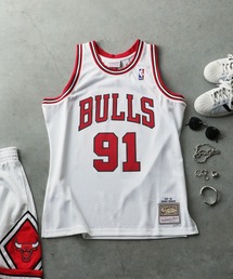 Mitchell&Ness(~b`F&lX)Mitchell&Ness @NBA SWINGMAN JERSEY BULLS 97-98 DENNIS RODMAN(^Ngbv)