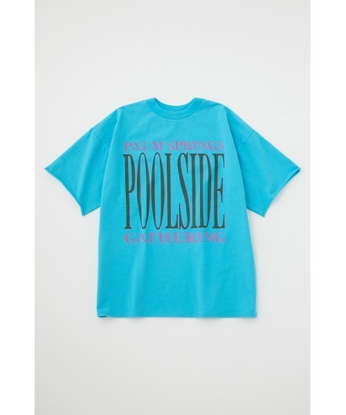 MOUSSY(マウジー)の「POOLSIDE LOOSE Tシャツ(Tシャツ/カットソー・レディース・ターコイズブルー/杢グレー/オフホワイト・FREE)」の1枚目の写真