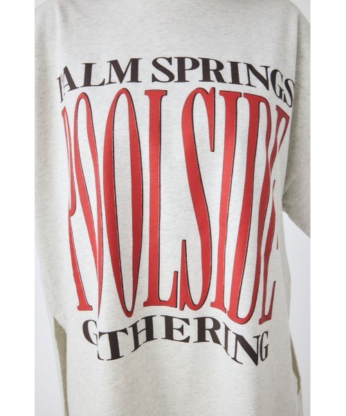 MOUSSY(マウジー)の「POOLSIDE LOOSE Tシャツ(Tシャツ/カットソー・レディース・ターコイズブルー/杢グレー/オフホワイト・FREE)」の11枚目の写真