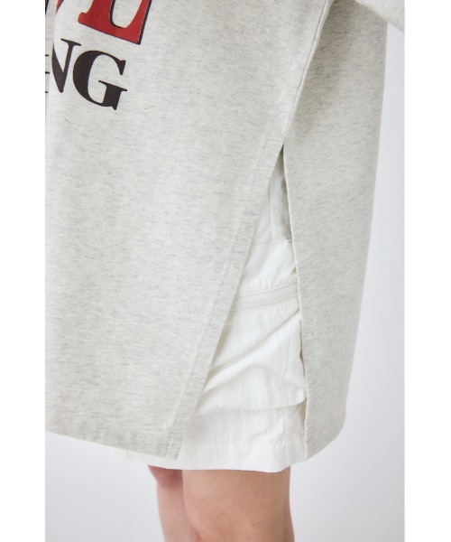 MOUSSY(マウジー)の「POOLSIDE LOOSE Tシャツ(Tシャツ/カットソー・レディース・ターコイズブルー/杢グレー/オフホワイト・FREE)」の8枚目の写真