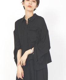 Rouge vif | 【セットアップ対応】スリーブスリットシャツ(シャツ/ブラウス)