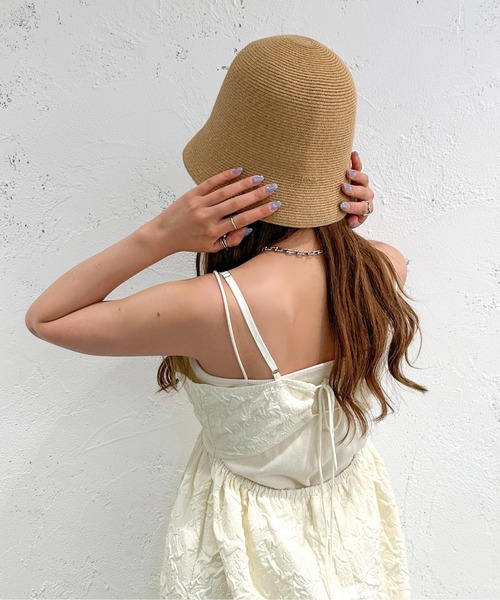 apres jour mignon(アプレジュールミニョン)の「ふくれジャガードキャミワンピース【ZOZOTOWN限定アイテム】(ワンピース・レディース・ブルー/ブラック/アイボリー・X-LARGE/SMALL/MEDIUM)」の6枚目の写真