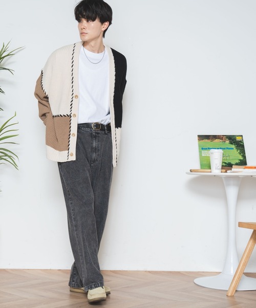 WEGO(ウィゴー)の「WEGO/ハンドステッチカラーブロックカーディガン(カーディガン/ボレロ・メンズ・その他1/その他2・MEDIUM/LARGE)」の6枚目の写真