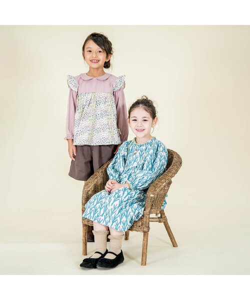 kippis(キッピス)の「Kippisコラボバイカラーワンピース(ワンピース・キッズ・ブルー/ベージュ・140/90/120/100/95/80/130/110)」の10枚目の写真