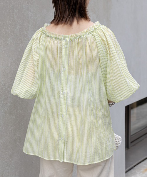 CIAOPANIC TYPY（チャオパニックティピー）の「マルチウェイオフショルブラウス（シャツ/ブラウス・レディース・ブラック/サックスブルー/ピンク/グリーン・ONE SIZE）」の6枚目の写真