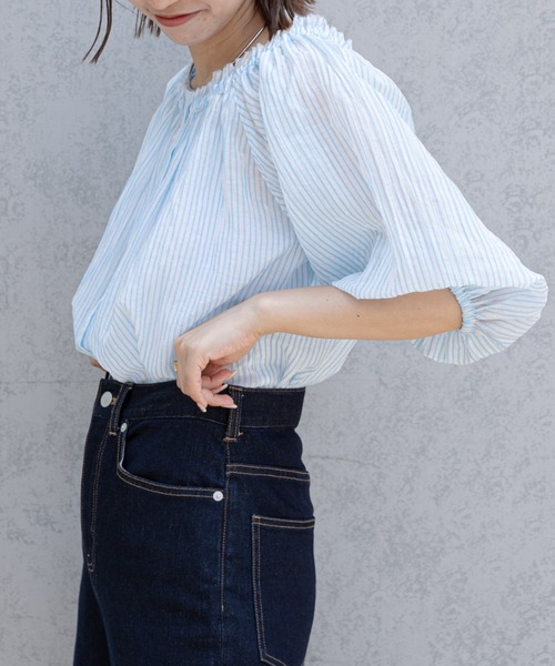 CIAOPANIC TYPY（チャオパニックティピー）の「マルチウェイオフショルブラウス（シャツ/ブラウス・レディース・ブラック/サックスブルー/ピンク/グリーン・ONE SIZE）」の19枚目の写真