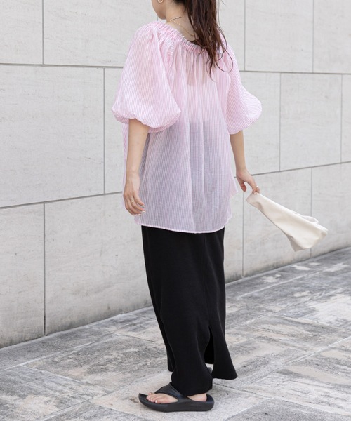 CIAOPANIC TYPY（チャオパニックティピー）の「マルチウェイオフショルブラウス（シャツ/ブラウス・レディース・ブラック/サックスブルー/ピンク/グリーン・ONE SIZE）」の15枚目の写真