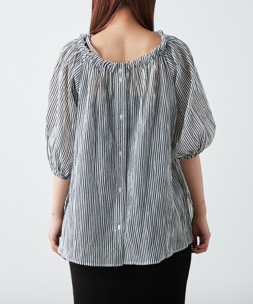 CIAOPANIC TYPY（チャオパニックティピー）の「マルチウェイオフショルブラウス（シャツ/ブラウス・レディース・ブラック/サックスブルー/ピンク/グリーン・ONE SIZE）」の9枚目の写真