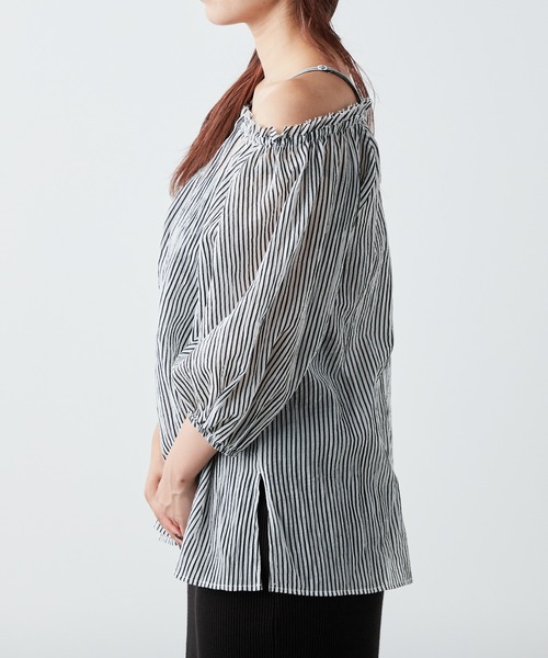 CIAOPANIC TYPY（チャオパニックティピー）の「マルチウェイオフショルブラウス（シャツ/ブラウス・レディース・ブラック/サックスブルー/ピンク/グリーン・ONE SIZE）」の10枚目の写真