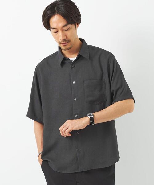 green label relaxing（グリーンレーベルリラクシング）の「トリアセドビー ジャストルーズ シャツ -防シワ-（シャツ/ブラウス・メンズ・ライトグレー/ダークグレー/ロイヤルブルー・L/M/XL/S）」の6枚目の写真