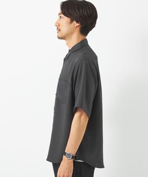green label relaxing（グリーンレーベルリラクシング）の「トリアセドビー ジャストルーズ シャツ -防シワ-（シャツ/ブラウス・メンズ・ライトグレー/ダークグレー/ロイヤルブルー・L/M/XL/S）」の8枚目の写真