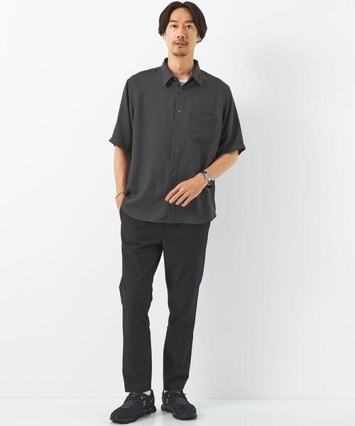 green label relaxing（グリーンレーベルリラクシング）の「トリアセドビー ジャストルーズ シャツ -防シワ-（シャツ/ブラウス・メンズ・ライトグレー/ダークグレー/ロイヤルブルー・L/M/XL/S）」の10枚目の写真