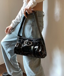 LA VORAGINE | ワンショルダー　ギャザーハンドバッグ(ハンドバッグ)