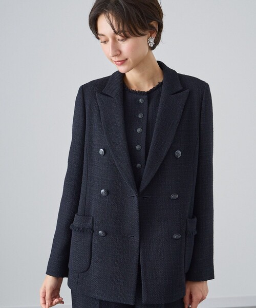 ANAYI（アナイ）の「トライスピンツィードダブル ジャケット