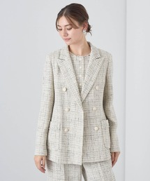 ANAYI | トライスピンツィードダブル ジャケット(テーラードジャケット)