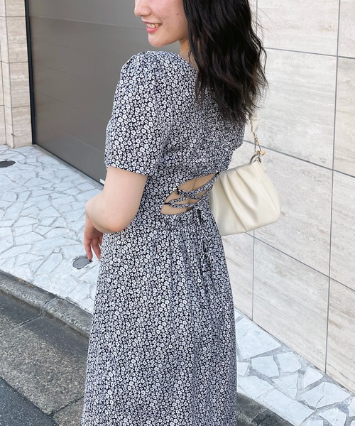 SPIRALGIRL（スパイラルガール）の「バックレースアップスリットロングワンピース（ワンピース・レディース・ブラック/ブルー/その他・FREE）」の12枚目の写真