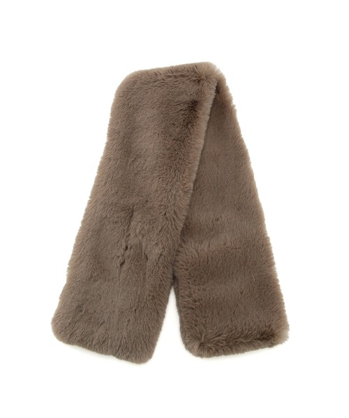 VIS(ビス)の「ボリュームフェイクファーティペット(マフラー・レディース・グレー/ベージュ系その他/キナリ・FREE)」の8枚目の写真