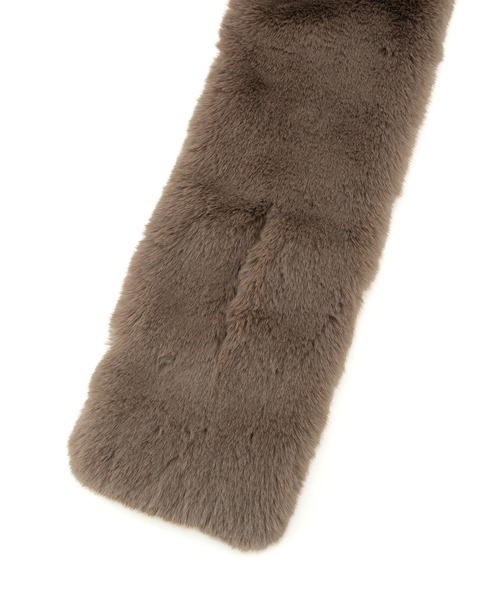 VIS(ビス)の「ボリュームフェイクファーティペット(マフラー・レディース・グレー/ベージュ系その他/キナリ・FREE)」の9枚目の写真