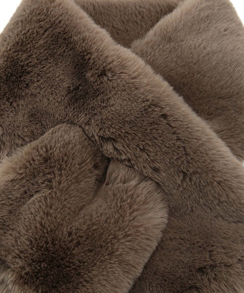 VIS(ビス)の「ボリュームフェイクファーティペット(マフラー・レディース・グレー/ベージュ系その他/キナリ・FREE)」の10枚目の写真