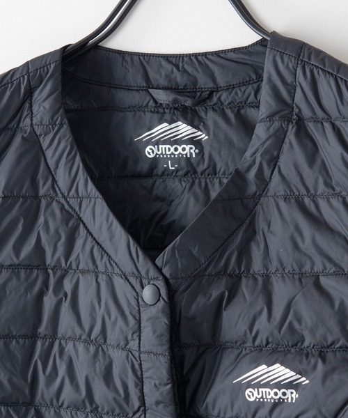 OUTDOOR PRODUCTS(アウトドアプロダクツ)の「【OUTDOOR PRODUCTS/アウトドアプロダクツ】インナーダウンベスト 洗濯可能 撥水 抗菌防臭 静電防止 防風 透湿機能 パッカブル仕様(ダウンベスト・レディース・ブラック/チャコールグレー・LARGE/MEDIUM)」の5枚目の写真
