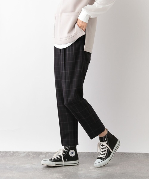 GLOBAL WORK（グローバルワーク）の「ウツクシルエットテーパード柄/704422（その他パンツ・レディース・ブラウン系その他/ブルー系その他6/ネイビー系/グレー系その他・X-SMALL/XX-LARGE/SMALL/MEDIUM/X-LARGE/LARGE）」の4枚目の写真