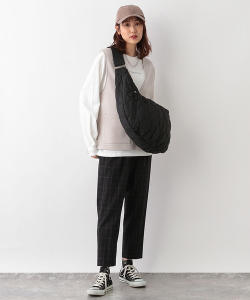 GLOBAL WORK（グローバルワーク）の「ウツクシルエットテーパード柄/704422（その他パンツ・レディース・ブラウン系その他/ブルー系その他6/ネイビー系/グレー系その他・X-SMALL/XX-LARGE/SMALL/MEDIUM/X-LARGE/LARGE）」の15枚目の写真