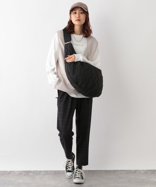 GLOBAL WORK（グローバルワーク）の「ウツクシルエットテーパード柄/704422（その他パンツ・レディース・ブラウン系その他/ブルー系その他6/ネイビー系/グレー系その他・X-SMALL/XX-LARGE/SMALL/MEDIUM/X-LARGE/LARGE）」の17枚目の写真