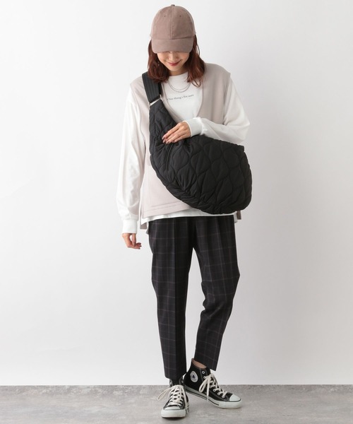 GLOBAL WORK（グローバルワーク）の「ウツクシルエットテーパード柄/704422（その他パンツ・レディース・ブラウン系その他/ブルー系その他6/ネイビー系/グレー系その他・X-SMALL/XX-LARGE/SMALL/MEDIUM/X-LARGE/LARGE）」の19枚目の写真