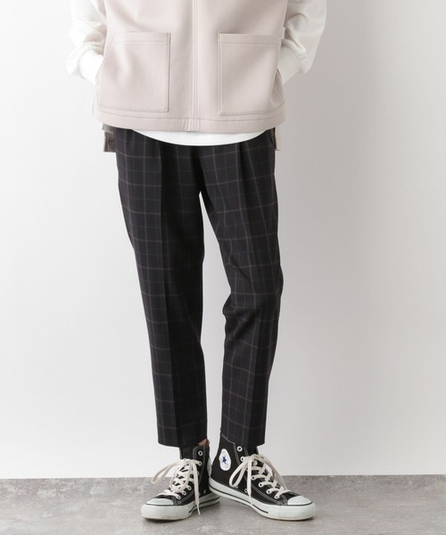 GLOBAL WORK（グローバルワーク）の「ウツクシルエットテーパード柄/704422（その他パンツ・レディース・ブラウン系その他/ブルー系その他6/ネイビー系/グレー系その他・X-SMALL/XX-LARGE/SMALL/MEDIUM/X-LARGE/LARGE）」の22枚目の写真