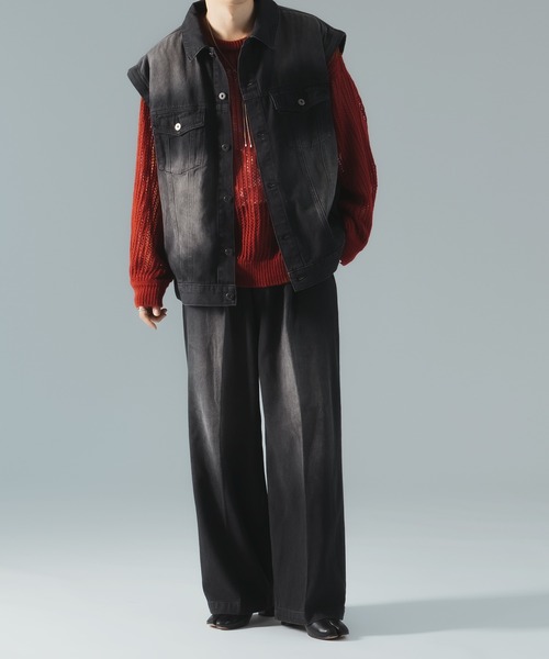 epnok(エプノック)の「ワイドストレートブラストデニムパンツ(デニムパンツ・メンズ・ブラック/インディゴブルー/ブルー系その他・LARGE/SMALL/MEDIUM)」の7枚目の写真