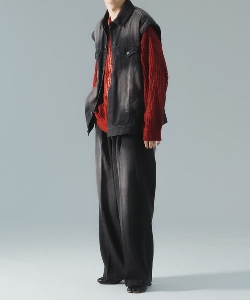 epnok(エプノック)の「ワイドストレートブラストデニムパンツ(デニムパンツ・メンズ・ブラック/インディゴブルー/ブルー系その他・LARGE/SMALL/MEDIUM)」の8枚目の写真