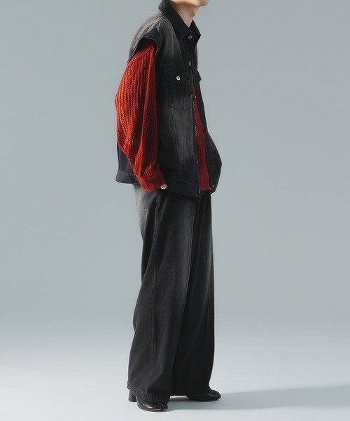 epnok(エプノック)の「ワイドストレートブラストデニムパンツ(デニムパンツ・メンズ・ブラック/インディゴブルー/ブルー系その他・LARGE/SMALL/MEDIUM)」の9枚目の写真