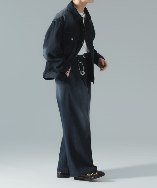 epnok(エプノック)の「ワイドストレートブラストデニムパンツ(デニムパンツ・メンズ・ブラック/インディゴブルー/ブルー系その他・LARGE/SMALL/MEDIUM)」の20枚目の写真