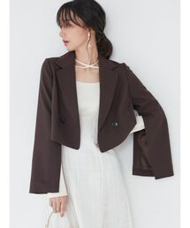 MERCURYDUO | クロップドダブルジャケット(テーラードジャケット)