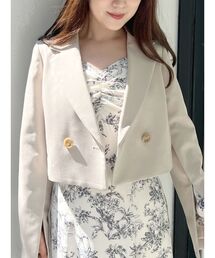 MERCURYDUO | クロップドダブルジャケット(テーラードジャケット)