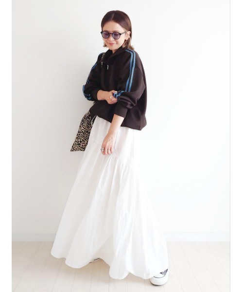 notch.（ノッチ）の「【 notch. by yui 】トラックジャケット（ジャージ・レディース・ブラック/ブラウン/ベージュ/ネイビー/ダークブルー/ホワイト・M）」の22枚目の写真