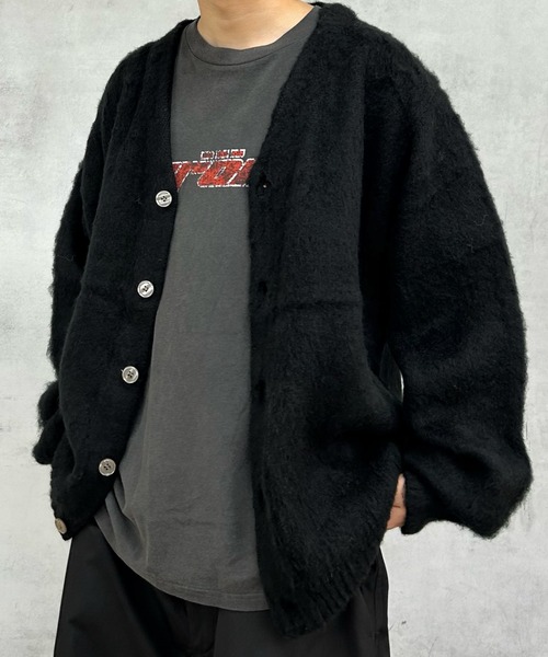 WHO'S WHO gallery(フーズフーギャラリー)の「《WEB限定》【KOOKY'N/クーキー】アルパカ混モヘアライクカーディガン(カーディガン/ボレロ・レディース・アイボリー/ネイビー/サックスブルー/ブラウン/マスタード/グレー/ブラック・FREE)」の12枚目の写真