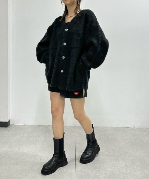 WHO'S WHO gallery(フーズフーギャラリー)の「《WEB限定》【KOOKY'N/クーキー】アルパカ混モヘアライクカーディガン(カーディガン/ボレロ・レディース・アイボリー/ネイビー/サックスブルー/ブラウン/マスタード/グレー/ブラック・FREE)」の13枚目の写真