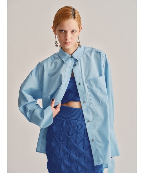 led.tokyo（レッドトウキョウ）の「【led.tokyo】WAVE KNIT BUSTIER（Tシャツ/カットソー・レディース・ブラック/ブルー・FREE）」の11枚目の写真