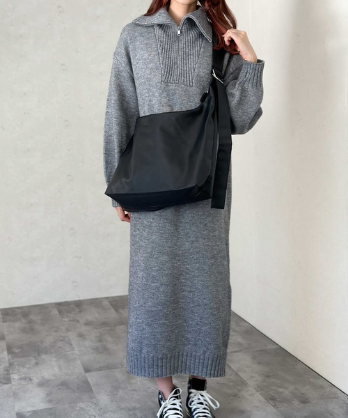 Per sist ence（パーシエンス）の「ソフトフェイクレザーラウンドワンショルダーバッグ（ショルダーバッグ・レディース・ベージュ/ブラック/シルバー/グレー/モカ/ダークグレー・FREE）」の20枚目の写真