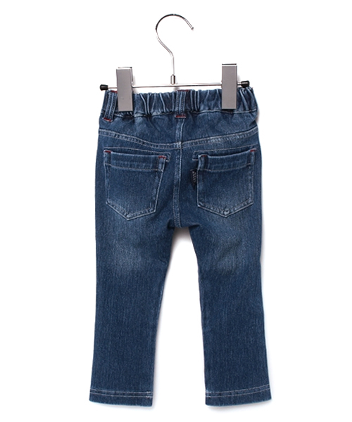 Tappet（タペット）の「デニムニットスキニーパンツ（デニムパンツ・キッズ・ネイビー・120/130/140/90/110/80/100/150）」の2枚目の写真