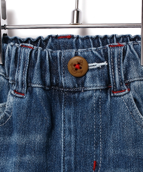 Tappet（タペット）の「デニムニットスキニーパンツ（デニムパンツ・キッズ・ネイビー・120/130/140/90/110/80/100/150）」の3枚目の写真