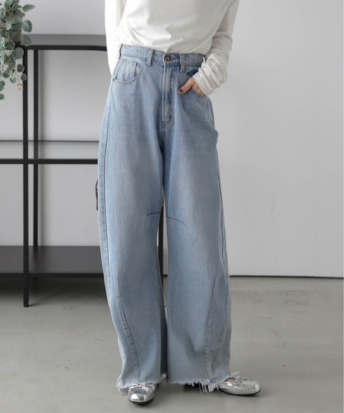 セール】フリンジカーブデニム（デニムパンツ）｜SUGAR BISKET