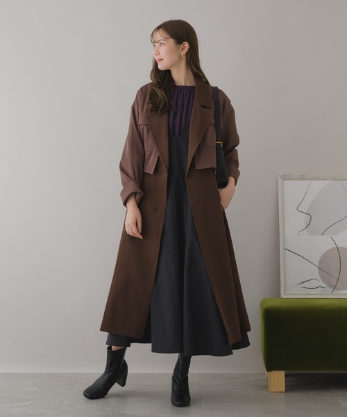 KATHARINE ROSS(キャサリンロス)の「【KATHARINE ROSS】3WAYジレトレンチコート(トレンチコート・レディース・ブラック/ブラウン・MEDIUM)」の4枚目の写真