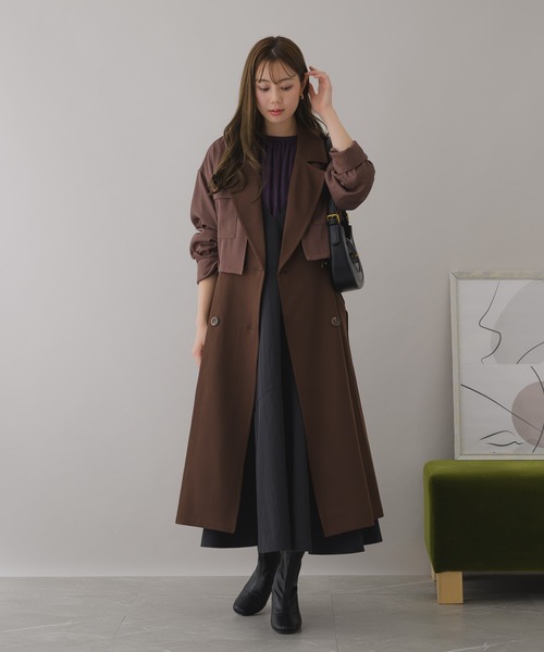 KATHARINE ROSS(キャサリンロス)の「【KATHARINE ROSS】3WAYジレトレンチコート(トレンチコート・レディース・ブラック/ブラウン・MEDIUM)」の5枚目の写真